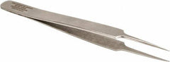 Aven - 4-1/2" OAL 5-SA Precision Tweezers - Tapered Ultra Fine, Subminiature Assembly - Apex Tool & Supply