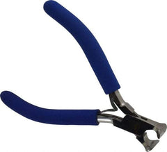 Aven - 4-1/2" OAL, 20 AWG Capacity, Box Joint Cutter - 25/64" Jaw Length x 29/64" Jaw Width, End Cut Head, ESD Cushion Handle - Apex Tool & Supply