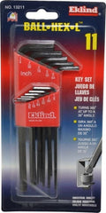 Eklind - 11 Piece L-Key Ball End Hex Key Set - Apex Tool & Supply