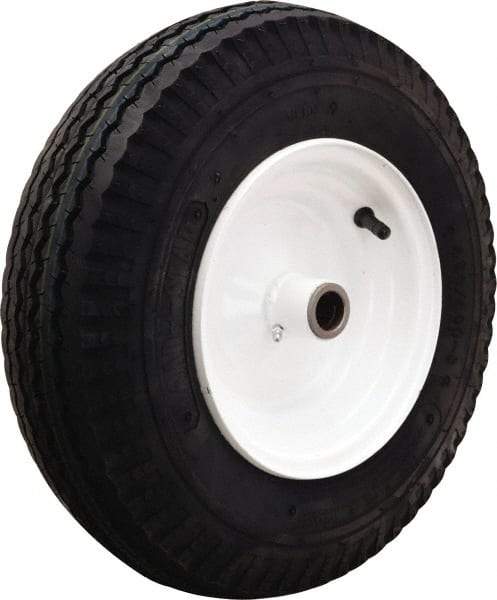 Hamilton - 16 Inch Diameter x 4-7/8 Inch Wide, Rubber Caster Wheel - 1,220 Lb. Capacity, 4-1/2 Inch Hub Length, 1-1/4 Inch Axle Diameter, Tapered Roller Bearing - Apex Tool & Supply