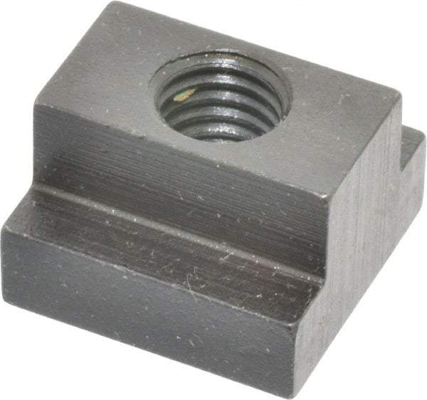 Gibraltar - 1/2-13 Blind Tapped T Slot Nut - 5/8" Slot Width, 1-1/8 x 3/8" Base Width x Height, 1-1/8 x 3/4" OAL x Height - Apex Tool & Supply
