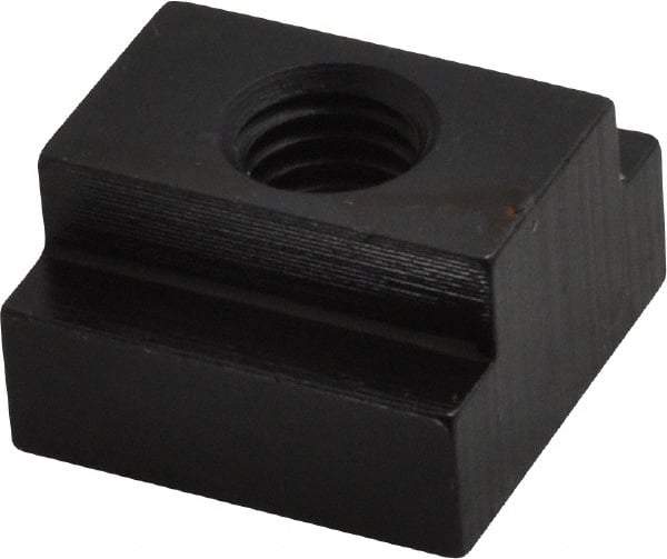 Gibraltar - 1/2-13 Tapped Through T Slot Nut - 3/4" Slot Width, 1-1/4 x 15/32" Base Width x Height, 1-1/4 x 3/4" OAL x Height - Apex Tool & Supply