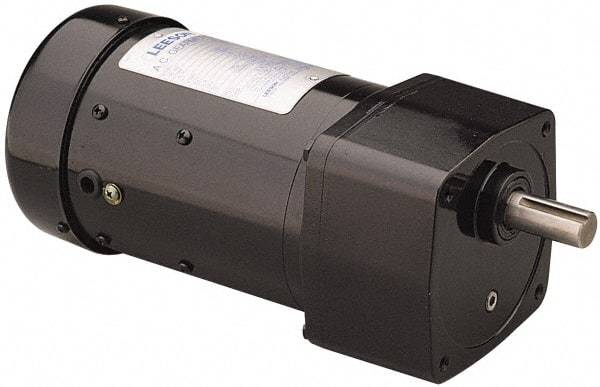 Leeson - 115/230 VAC, 29 RPM, 58:1 Gear Ratio, Parallel Gearmotor - 42 Frame, 270 Torque, TEFC Enclosure - Apex Tool & Supply
