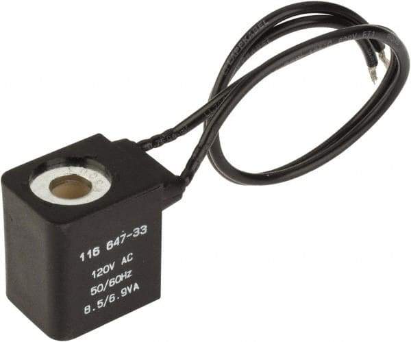 ARO/Ingersoll-Rand - 120 VAC Solenoid Coil with Leads - Use with Alpha, K, H & Maxair Series Solenoid Valves - Apex Tool & Supply