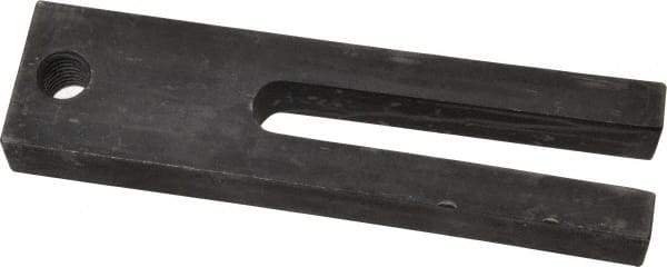 Gibraltar - 1-1/2" Wide x 3/4" High, Carbon Steel, Black Oxide Coated, Tapered, U Shaped Strap Clamp - 17/32" Stud, 3-1/2" Travel, 6" OAL - Apex Tool & Supply