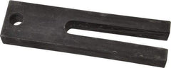Gibraltar - 1-1/2" Wide x 3/4" High, Carbon Steel, Black Oxide Coated, Tapered, U Shaped Strap Clamp - 17/32" Stud, 3-1/2" Travel, 6" OAL - Apex Tool & Supply