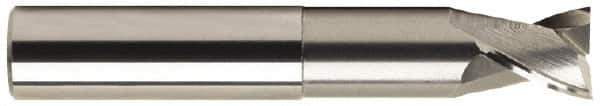 OSG - 1/2", 2 Flute, Single End, Solid Carbide, 0.03" Corner Radius End Mill - 4" OAL, 30° Helix, Right Hand Flute, 1/2" LOC, Right Hand Cut, 2-1/8" Extended Reach - Apex Tool & Supply