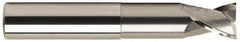 OSG - 1", 2 Flute, Single End, Solid Carbide, 0.09" Corner Radius End Mill - 6" OAL, 30° Helix, Right Hand Flute, 1" LOC, Right Hand Cut, 3-3/8" Extended Reach - Apex Tool & Supply
