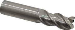 OSG - 1", 2" LOC, 1" Shank Diam, 5" OAL, 3 Flute, Solid Carbide Square End Mill - Single End, Uncoated, Spiral Flute, 45° Helix, Centercutting, Right Hand Cut, Right Hand Flute, Series 2042 - Apex Tool & Supply