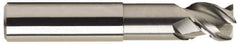 OSG - 1/2", 3 Flute, Single End, Solid Carbide, 0.03" Corner Radius End Mill - 4" OAL, 45° Helix, Right Hand Flute, 1/2" LOC, Right Hand Cut, 2-1/8" Extended Reach - Apex Tool & Supply