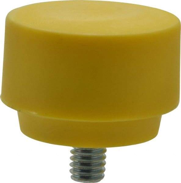 NUPLA - 1-1/2" Face Diam, Grade Extra Hard, Yellow Hammer Tip/Face - Plastic - Apex Tool & Supply