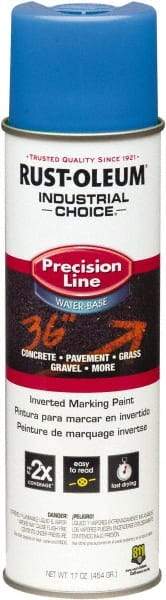 Rust-Oleum - 17 fl oz Blue Marking Paint - Water-Based Formula - Apex Tool & Supply