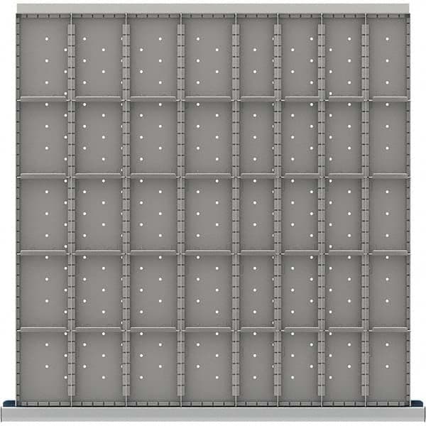 LISTA - 40-Compartment Drawer Divider Layout for 3.15" High Drawers - Apex Tool & Supply