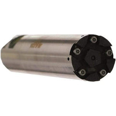 Emuge - 32.85mm Cut Diam, 95mm Max Hole Depth, 25mm Shank Diam, Internal Indexable Thread Mill - Insert Style GF6432, 3 Inserts, Toolholder Style GZ34, 153mm OAL - Apex Tool & Supply