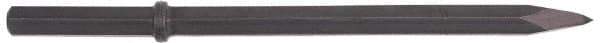 Ingersoll-Rand - 14" OAL, 1-1/8" Shank Diam, Moil Point Chisel - Hex Drive, Hex Shank, Steel - Apex Tool & Supply