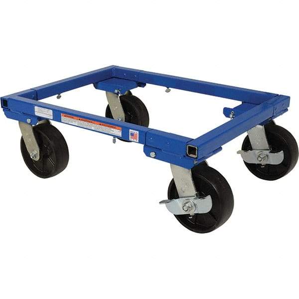 Vestil - 3,000 Lb Capacity Steel Dolly - 22" Long x 16" Wide - Apex Tool & Supply