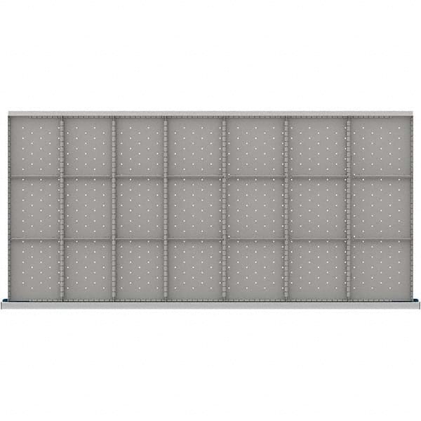 LISTA - 21-Compartment Drawer Divider Layout for 3.15" High Drawers - Apex Tool & Supply