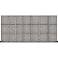 LISTA - 21-Compartment Drawer Divider Layout for 3.15" High Drawers - Apex Tool & Supply