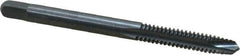 Kennametal - #10-24 UNC, 2 Flute, Oxide Finish, High Speed Steel Spiral Point Tap - Plug Chamfer, Right Hand Thread, 2.38" OAL, 7/8" Thread Length, 0.194" Shank Diam, 2B/3B Class of Fit - Exact Industrial Supply