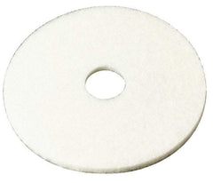 3M - Spray Buffing Pad - 19" Machine, White Pad, Polyester - Apex Tool & Supply