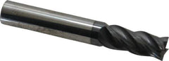SGS - 3/8", 7/8" LOC, 3/8" Shank Diam, 2-1/2" OAL, 4 Flute, Solid Carbide Square End Mill - Single End, AlTiN Finish, Spiral Flute, Variable° Helix, Right Hand Cut, Right Hand Flute, Series Z1 - Apex Tool & Supply