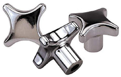 KIPP - 1.57" Head Diam, 4 Point Lobed Knob - 5/16" Hole, Stainless Steel - Apex Tool & Supply