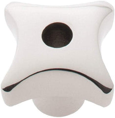 KIPP - 1-1/4" Head Diam, 4 Point Lobed Knob - 1/4" Hole, Stainless Steel - Apex Tool & Supply