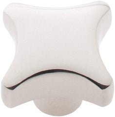 KIPP - 1-1/4" Head Diam, 4 Point Lobed Knob - 1/4" Hole, Stainless Steel - Apex Tool & Supply