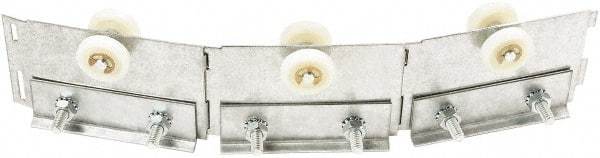 Steiner - 1' Long Galvanized Steel Dock Strip Door Strip Door Trolley - Use with Track & Roller Track - Apex Tool & Supply