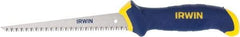 Irwin - 6-1/2" High Carbon Steel Blade Drywall Saw - Wood Handle, Ergonomic, 13-5/8" OAL - Apex Tool & Supply