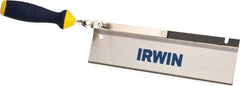 Irwin - 10" High Carbon Steel Blade Dovetail Saw - Plastic Handle, Ergonomic, 17-1/4" OAL - Apex Tool & Supply