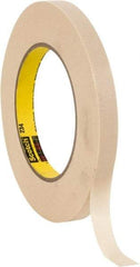 3M - 1/2" Wide x 60 Yd Long Tan Paper Masking Tape - Series 234, 5.9 mil Thick, 27 In/Lb Tensile Strength - Apex Tool & Supply