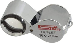 SPI - 30x Magnification, 53/64 Inch Lens Diameter, Triplet Lens Loupe - 1 Lens - Apex Tool & Supply