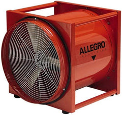 Allegro - 20" Inlet, Electric AC Axial Blower - 0.5 hp, 2,950 CFM (Two 90° Bends), 3,150 CFM (One 90° Bend) & 4,650 CFM (Free Air), Explosion Proof, 230 Max Voltage Rating - Apex Tool & Supply