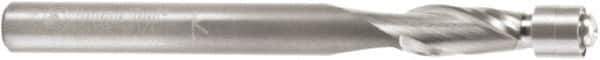 Amana Tool - 1/4" Cut Diam, 1/2" Length of Cut, 2 Flute Flush Trim Edge Profile Router Bit - Solid Carbide, 1/4" Shank Diam, 1-1/2" Shank Length, 2-3/4" OAL, Uncoated - Apex Tool & Supply