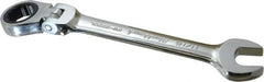 Blackhawk by Proto - 11/16" 12 Point Flexhead Combination Wrench - 15° Head Angle, 7-1/2" OAL, Steel, Chrome Finish - Apex Tool & Supply
