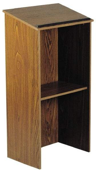 Oklahoma Sound - Mahogany Full Floor Lectern - 16" Deep x 23" Wide - Apex Tool & Supply