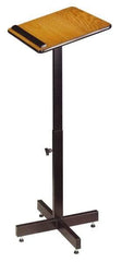 Oklahoma Sound - Medium Oak Portable Lectern - 16" Deep x 20" Wide x 30-44" High - Apex Tool & Supply