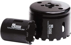 M.K. MORSE - 4-1/8" Diam, 1-15/16" Cutting Depth, Hole Saw - Carbide Grit Saw, Gulleted Edge - Apex Tool & Supply