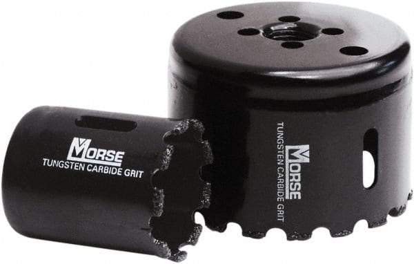 M.K. MORSE - 1-7/8" Diam, 1-15/16" Cutting Depth, Hole Saw - Carbide Grit Saw, Gulleted Edge - Apex Tool & Supply