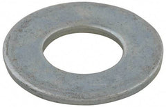 Value Collection - 5/16" Screw, Grade 2 Steel USS Flat Washer - 0.37" ID x 0.905" OD, 0.104" Thick, Zinc-Plated Finish - Apex Tool & Supply