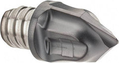Iscar - MM HCD Grade IC908 Carbide Chamfer Milling Tip Insert - TiAlN Finish, 2 Flutes, 0.472" Cutting Diam, 0.276" Depth of Cut, 0.61" Extension - Apex Tool & Supply