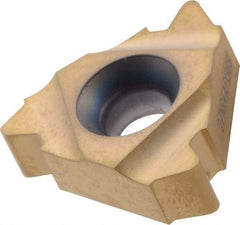 Seco - 27NR Internal Right Hand 4 API V 0.038R Laydown Threading Insert - Grade CP500, TiAlN/TiN Coated Carbide - Apex Tool & Supply