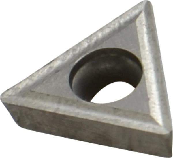 Interstate - TPGT32.52 Grade I22 Carbide Turning Insert - Uncoated, 60° Triangle, 3/8" Inscr Circle, 5/32" Thick, 1/32" Corner Radius - Apex Tool & Supply