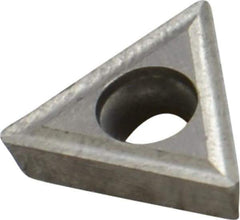 Interstate - TPGT32.52 Grade I22 Carbide Turning Insert - Uncoated, 60° Triangle, 3/8" Inscr Circle, 5/32" Thick, 1/32" Corner Radius - Apex Tool & Supply