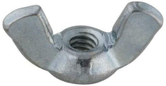 Value Collection - #6-32 UNC, Steel Standard Wing Nut - Grade 2, 0.72" Wing Span, 0.41" Wing Span - Apex Tool & Supply