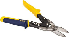 Irwin - 1-5/16" Length of Cut, Straight Pattern Aviation Snip - 10" OAL, ProTouch Handle, 18 AWG Steel Capacity - Apex Tool & Supply
