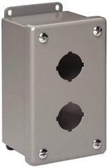 Cooper B-Line - 1 Hole, 1.203 Inch Hole Diameter, Stainless Steel Pushbutton Switch Enclosure - 4 Inch High x 3-1/4 Inch Wide x 3 Inch Deep, 12, 13 NEMA Rated - Apex Tool & Supply
