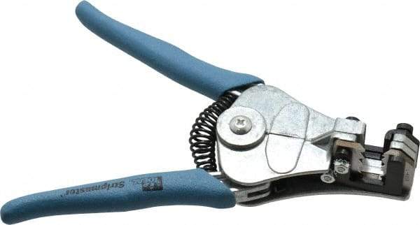 Ideal - 12 to 8 AWG Capacity Automatic Wire Stripper - 7" OAL, Plastic Cushion Handle - Apex Tool & Supply