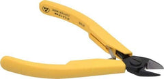Lindstrom Tool - 4-1/2" OAL, 1/16" Capacity, Semi-Flush Diagonal Cutter - 1/2" Jaw Length, Tapered Head, Plastic Ergonomic Handle - Apex Tool & Supply